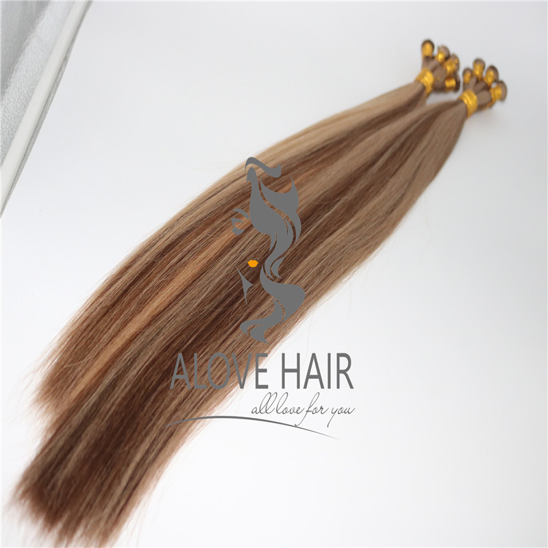 Hand tied wefts hair extensions wholesale
